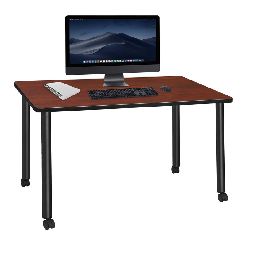 Regency Kee Mobile Desk Black Legs Dynamic 60"W x 24"D x 29"H (REG - MDCL6024) - SchoolOutlet