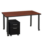 Regency Kee Mobile Desk Black Legs Flexible 60