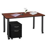 Regency Kee Mobile Desk Black Legs Flexible 60