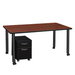 Regency Kee Mobile Desk Black Legs Adaptable 66