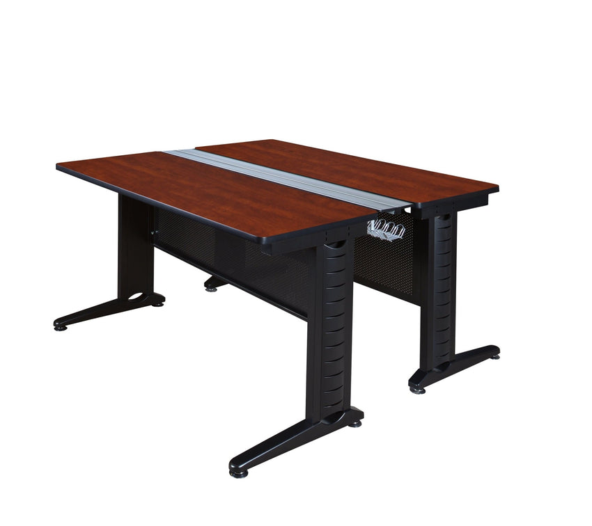 Regency Fusion 2 Person Bench Workstation Desk Collaborative 48"W x 58"D x 29"H (REG - MFB4858) - SchoolOutlet