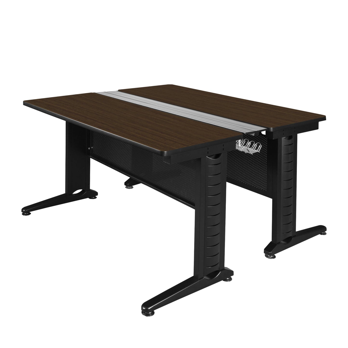 Regency Fusion 2 Person Bench Workstation Desk Collaborative 48"W x 58"D x 29"H (REG - MFB4858) - SchoolOutlet