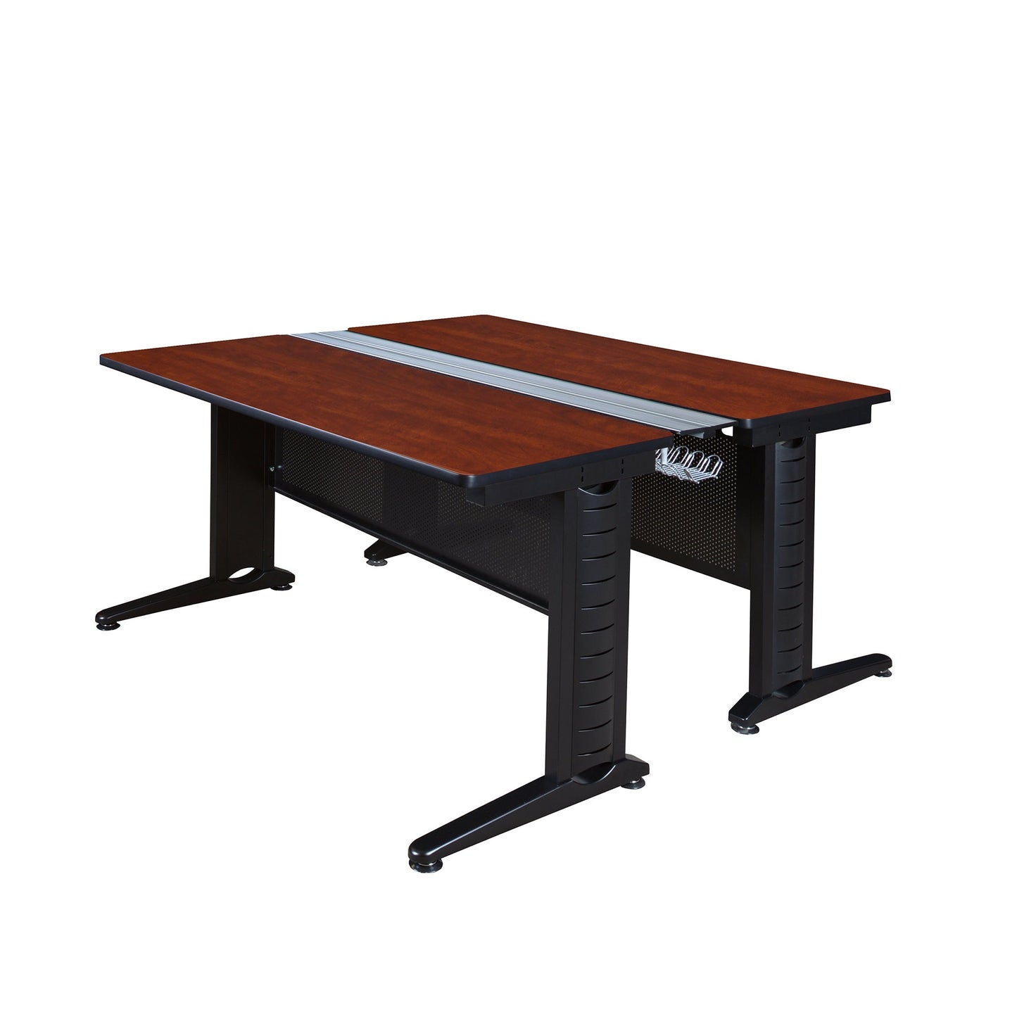 Regency Fusion 2 Person Bench Workstation Desk Collaborative 72"W x 58"D x 29"H (REG - MFB7258) - SchoolOutlet