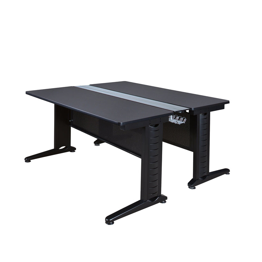 Regency Fusion 2 Person Bench Workstation Desk Collaborative 72"W x 58"D x 29"H (REG - MFB7258) - SchoolOutlet