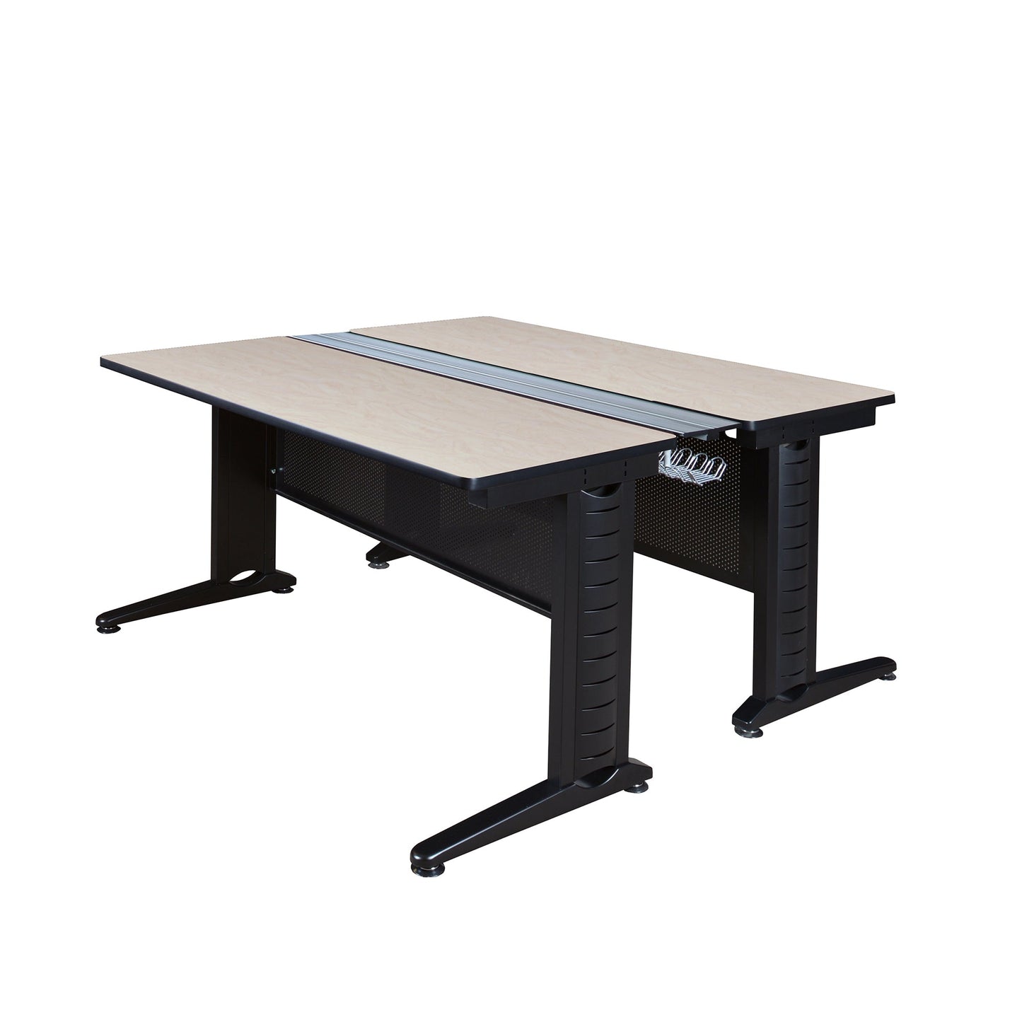 Regency Fusion 2 Person Bench Workstation Desk Collaborative 72"W x 58"D x 29"H (REG - MFB7258) - SchoolOutlet
