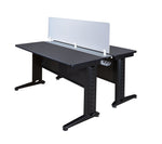 Regency Fusion 2 Person Bench Workstation Desk Privacy 48