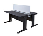 Regency Fusion 2 Person Bench Workstation Desk Privacy 72