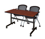 Regency Kobe Flip - Top Training Table & 2 Cadence Nesting Chairs Set 48