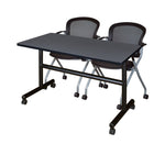 Regency Kobe Flip - Top Training Table & 2 Cadence Nesting Chairs Set 48