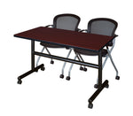 Regency Kobe Flip - Top Training Table & 2 Cadence Nesting Chairs Set 48
