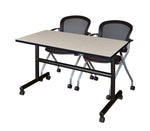 Regency Kobe Flip - Top Training Table & 2 Cadence Nesting Chairs Set 48