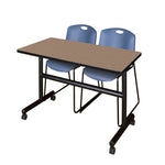 Regency Kobe Flip - Top Training Table & 2 Zeng Stack Chairs 48