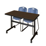 Regency Kobe Flip - Top Training Table & 2 Zeng Stack Chairs 48