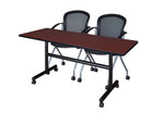 Regency Kobe Flip - Top Training Table & 2 Cadence Nesting Chairs 60
