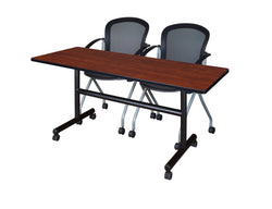 Regency Kobe Flip-Top Training Table & 2 Cadence Nesting Chairs 60"W x 30"D x 29"H (REG-MKFT6030-CAN)