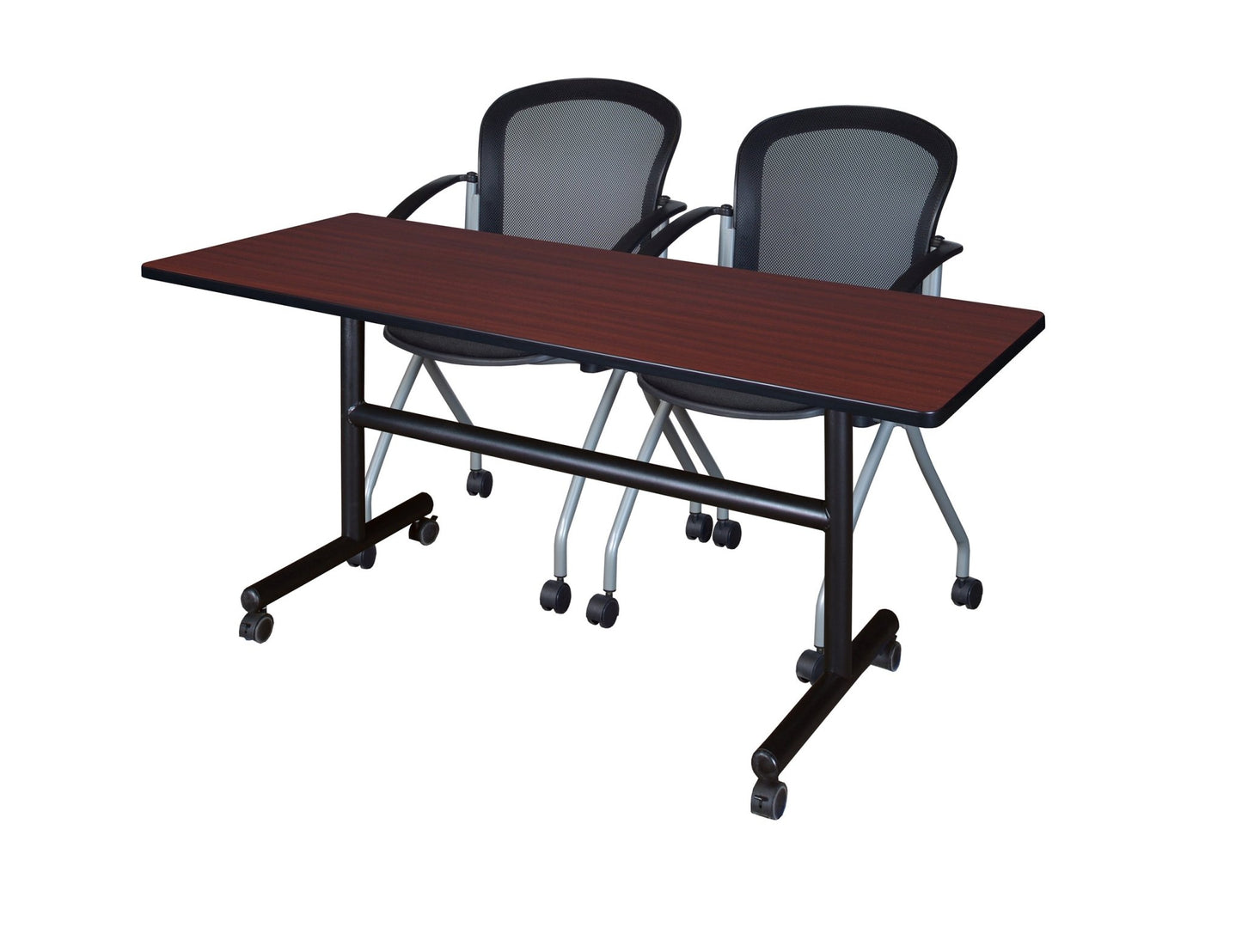 Regency Kobe Flip - Top Training Table & 2 Cadence Nesting Chairs 60"W x 30"D x 29"H (REG - MKFT6030 - CAN) - SchoolOutlet