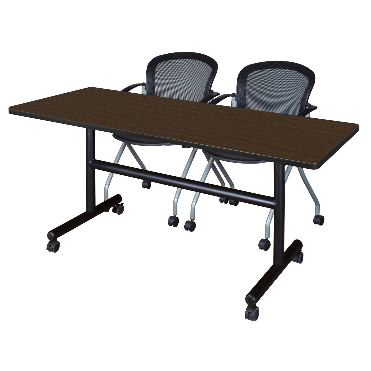 Regency Kobe Flip - Top Training Table & 2 Cadence Nesting Chairs 60"W x 30"D x 29"H (REG - MKFT6030 - CAN) - SchoolOutlet