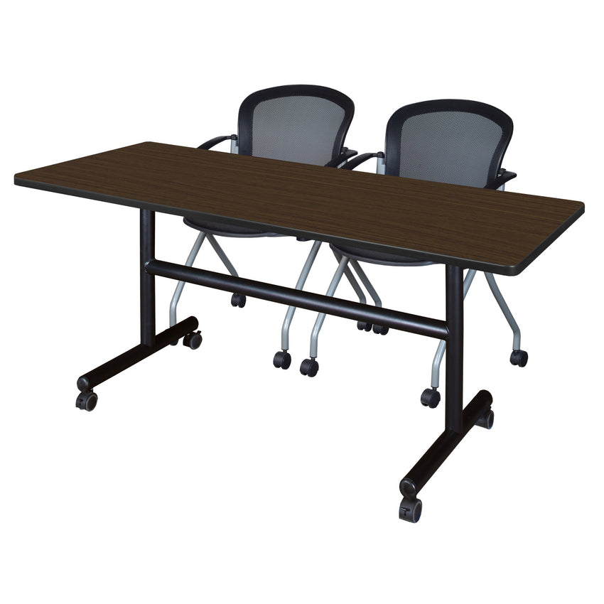 Regency Kobe Flip - Top Training Table & 2 Cadence Nesting Chairs 60"W x 30"D x 29"H (REG - MKFT6030 - CAN) - SchoolOutlet