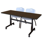 Regency Kobe Flip - Top Training Table & 2 M Stack Chairs Set 60