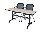 Regency Kobe Flip - Top Training Table & 2 Cadence Nesting Chairs 60