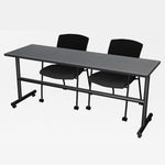 Regency Kobe Flip - Top Training Table & 2 Knight Mesh Chairs 72