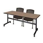 Regency Kobe Flip - Top Training Table & 2 Knight Mesh Chairs 72