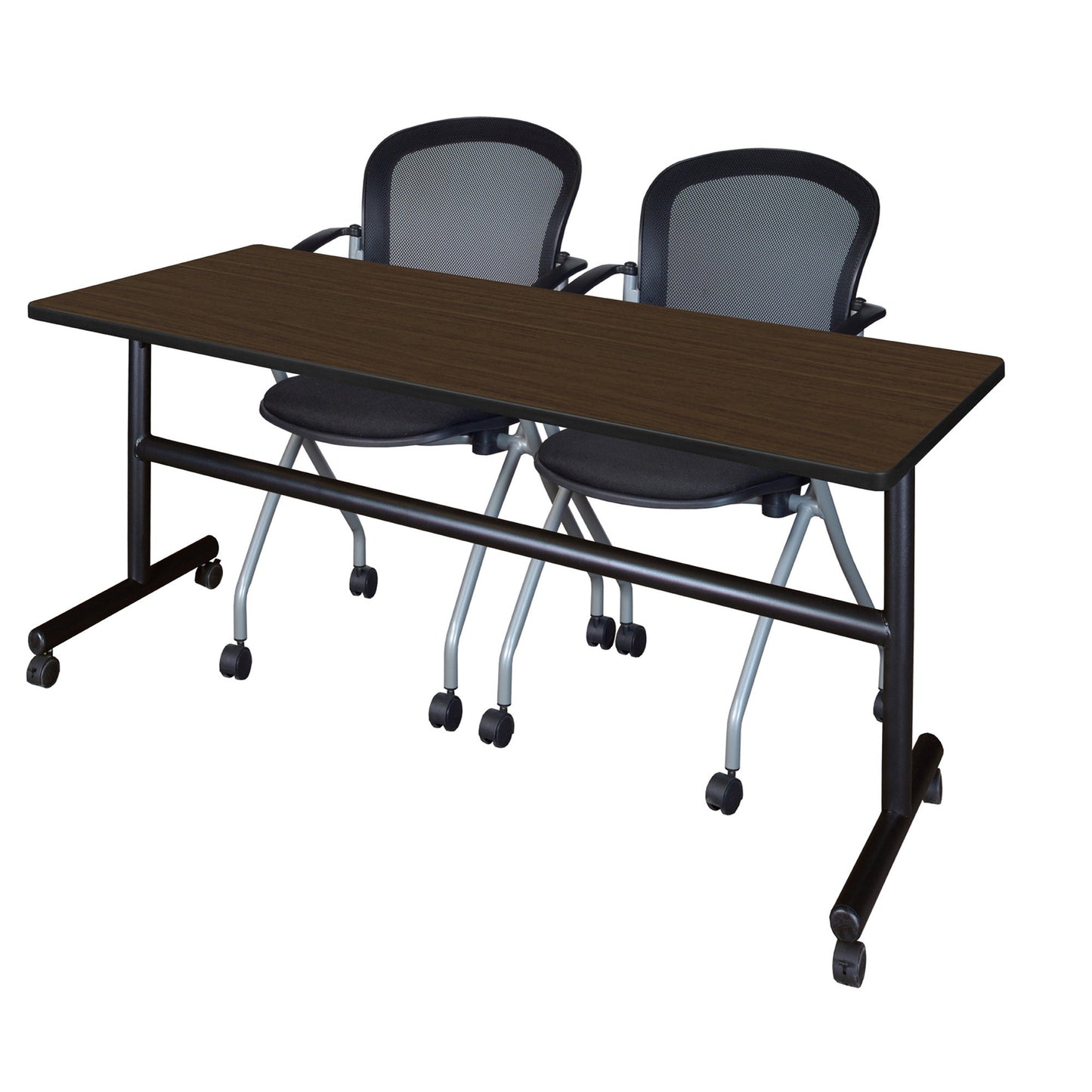 Regency Kobe Flip - Top Training Table & 2 Cadence Nesting Chairs 72"W x 24"D x 29"H (REG - MKFT7224 - CAD) - SchoolOutlet