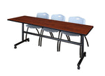 Regency Kobe Flip - Top Training Table & 3 M Stack Chairs 84