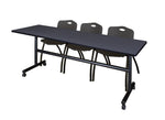 Regency Kobe Flip - Top Training Table & 3 M Stack Chairs 84