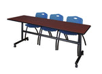 Regency Kobe Flip - Top Training Table & 3 M Stack Chairs 84