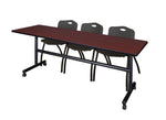 Regency Kobe Flip - Top Training Table & 3 M Stack Chairs 84