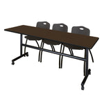Regency Kobe Flip - Top Training Table & 3 M Stack Chairs 84