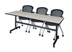 Regency Kobe Flip - Top Training Table & 3 Cadence Nesting Chairs 84