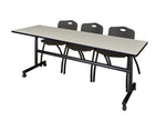Regency Kobe Flip - Top Training Table & 3 M Stack Chairs 84