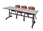Regency Kobe Flip - Top Training Table & 3 M Stack Chairs 84