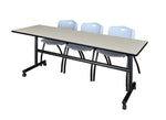 Regency Kobe Flip - Top Training Table & 3 M Stack Chairs 84