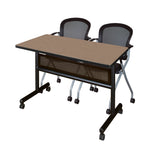 Regency Kobe Flip - Top Privacy Nesting Table & 2 Cadence Nesting Chairs 48