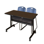 Regency Kobe Flip - Top Privacy Nesting Table & 2 Zeng Stack Chairs 48