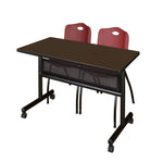 Regency Kobe Flip - Top Privacy Nesting Table & 2 M Stack Chairs 48