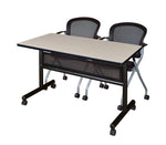 Regency Kobe Flip - Top Privacy Nesting Table & 2 Cadence Nesting Chairs 48