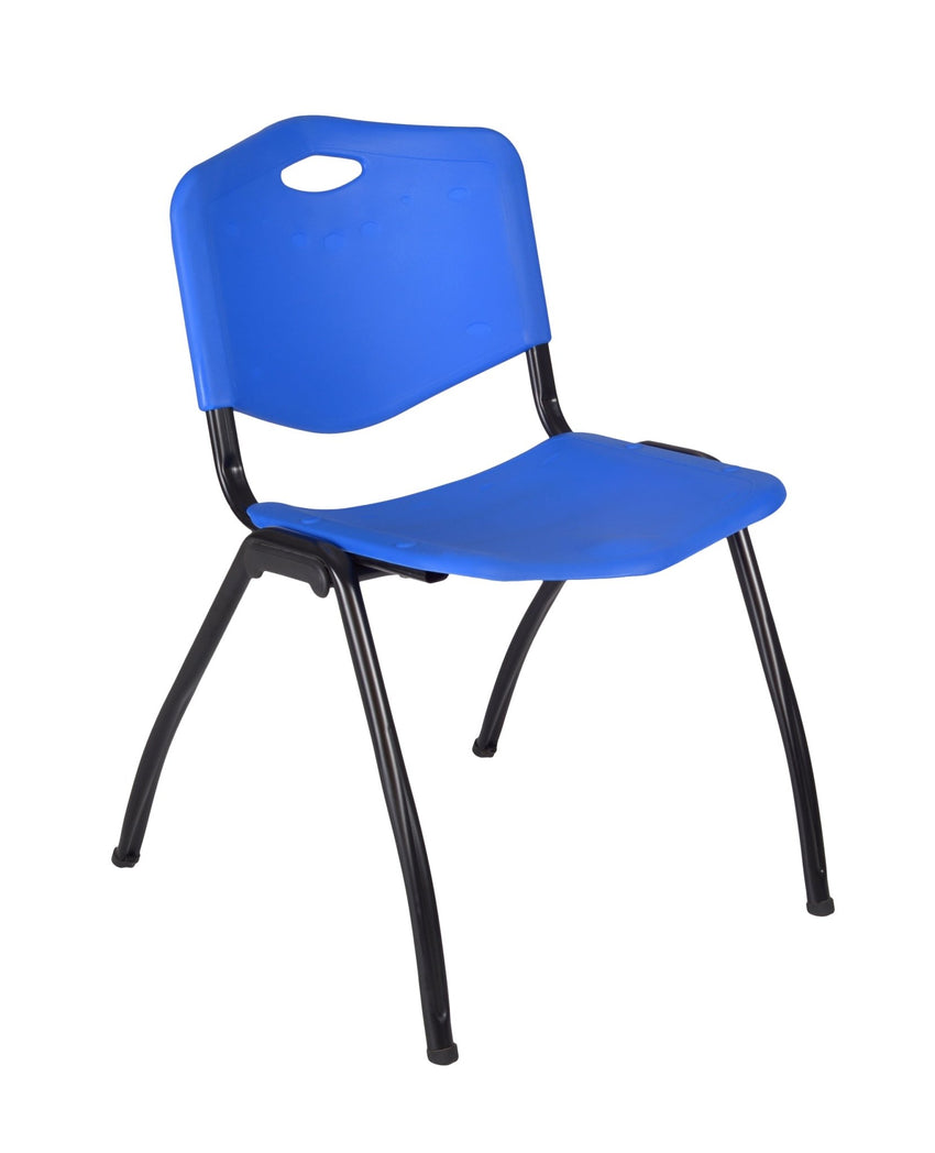 Regency Kobe Flip - Top Privacy Nesting Table & 2 M Stack Chairs 48"W x 30"D x 29"H (REG - MKFTM4830 - 2M) - SchoolOutlet
