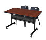 Regency Kobe Flip - Top Privacy Nesting Table & 2 M Stack Chairs 48