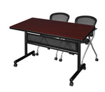 Regency Kobe Flip - Top Privacy Nesting Table & 2 Cadence Nesting Chairs 48