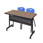 Regency Kobe Flip - Top Privacy Nesting Table & 2 M Stack Chairs 48