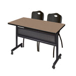 Regency Kobe Flip - Top Privacy Nesting Table & 2 M Stack Chairs 48