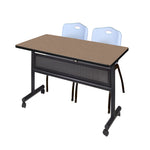 Regency Kobe Flip - Top Privacy Nesting Table & 2 M Stack Chairs 48