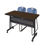 Regency Kobe Flip - Top Privacy Nesting Table & 2 Zeng Stack Chairs 48