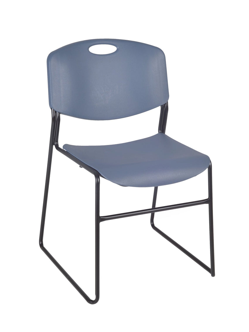 Regency Kobe Flip - Top Privacy Nesting Table & 2 Zeng Stack Chairs 60"W x 24"D x 29"H (REG - MKFTM6024 - ZNG) - SchoolOutlet