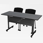 Regency Kobe Flip - Top Privacy Nesting Table & 2 Knight Mesh Chairs 60