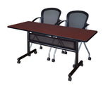 Regency Kobe Flip - Top Privacy Nesting Table & 2 Cadence Nesting Chairs 60